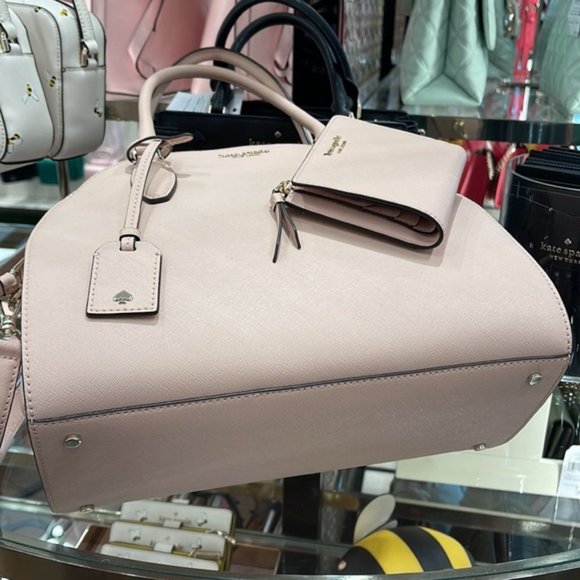 Kate Spade Reiley Large Dome Satchel & Cameron Small L-Zip Bifold Wallet - Picture 10 of 16